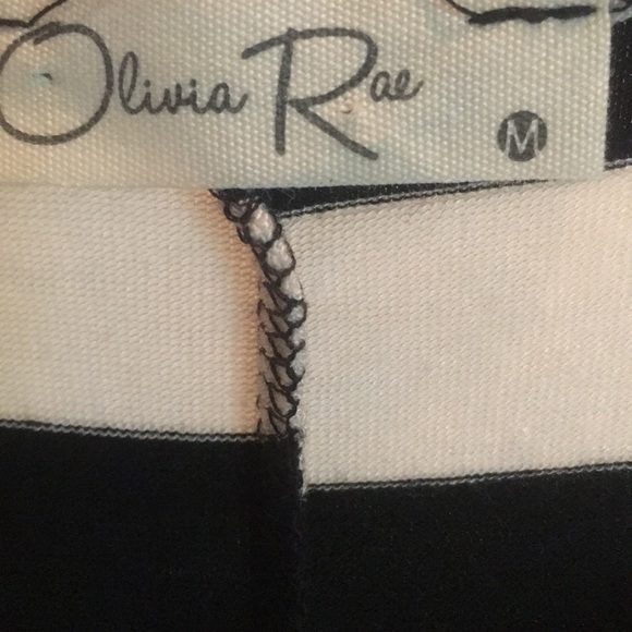 Olivia Rae black and white striped dress in medium - Picture 3 of 6
